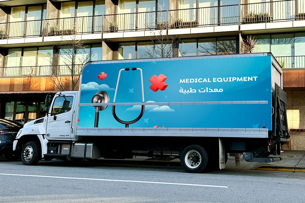 Optimal truck Selection for the Secure Transport of Pharmaceuticals and Medical Equipment